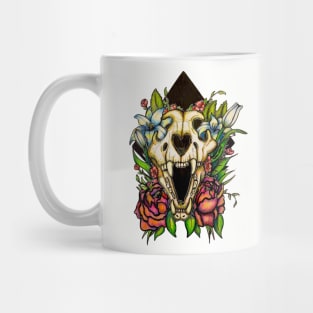 Skull & Flowers Mug